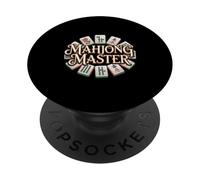 Mahjong Master Tile Ring With Classic Symbols PopSockets Adhesive PopGrip
