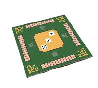 Mahjong Mat 70/80/90 Cm Creative Design Mahjong Game Rubber Table Mat Large Size Multiplayer(Color 4,90X90cm)