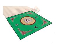 Mahjong Mat 80x80cm Large Mahjong Mat Anti-Noise Toard Game Table Polyester Slid-Proof Accessory Tablecloth For Home Party(Green,2PCS)