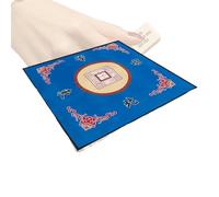 Mahjong Mat 80x80cm Large Mahjong Mat Anti-Noise Toard Game Table Polyester Slid-Proof Accessory Tablecloth For Home Party(Blue,1PC)