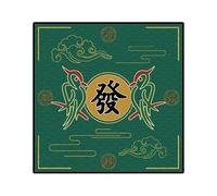 Mahjong Mat Mahjong Mat Foldable Anti-slip Mahjong Table Mat for Board Games Decoration Noise Reduction Mahjongg Mat for Mahjong(Dark Green 80cm)
