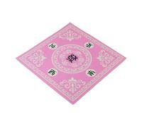 Mahjong Mat Mahjong Table Mat Foldable Mahjong Mat Anti-Slip Mahjong Mat Noise Reduction Table Cover for Board Games Home Decoration(Pink 80cm)