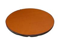 Mahjong Mat Round Cover Poker Table Mat Mahjong Tablecloth Thickened Antiskid Pad Noice Tablecovers Game Resistant Rubber Playmat(Brown,Diameter 140cm)