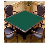 Mahjong Mat Thickened Silent Square Mahjong Tablecloth Hand Washing Cloth Pad Anti-slip Poker Table Mat Modern Simple Sle Home Fabric(Dark green,RUBBER_95*95CM)