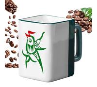 Mahjong Mug - Ceramics Coffee Mugs 400 Ml, Retro Chinese Style Drinkware, Lead-Free Safe Glaze, Gift Cup | Ceramic Mug for Women Men Family Friendshome, Kitchen, Travel, Work Daily Use