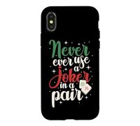 Mahjong Never Ever Use A Joker, Tile Game Player, Mah Jong Case for iPhone X/XS
