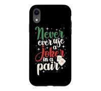 Mahjong Never Ever Use A Joker, Tile Game Player, Mah Jong Case for iPhone XR