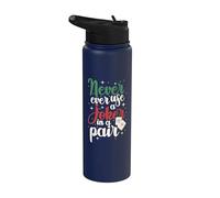 Mahjong Never Ever Use A Joker, Tile Game Player, Mah Jong Stainless Steel Insulated Water Bottle