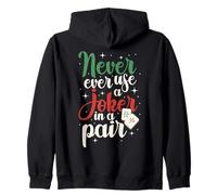 Mahjong Never Ever Use A Joker, Tile Game Player, Mah Jong Zip Hoodie