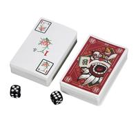 Mahjong Playing Cards Deck with Large Writing as Poker Cards
