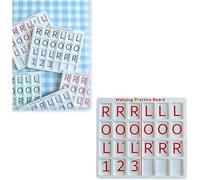 Mahjong Practice Board - Single Player Mahjong Training Board Strategy Aid for Tile Organization and Hand Development, Portable Practice Boards with 24 Slots, Gift for Friends, Family (Red)