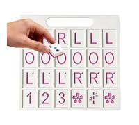 Mahjong Practice Board Solo Play,24 Slots Fun Portable Lightweight American Toys | Single-Player Practice Board - for Vacation Holiday Festival Night Birthday Interaction Travel Home Yard Patio