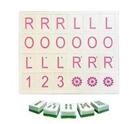 Mahjong Practise Board, 3D Printed Mah Jong Tile Practice Game, Funny Mahjong Rack Board Puzzle Game, Portable Solo Mah Jong Enrichment Training Games, for Mahjongs Accessories