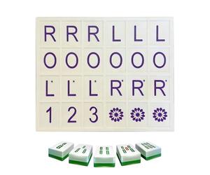 Mahjong Practise Board, 3D Printed Mah Jong Tile Practice Game, Funny Mahjong Rack Board Puzzle Game, Portable Solo Mah Jong Enrichment Training Games, for Mahjongs Accessories