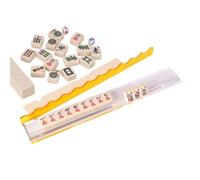 Mahjong Pushers And Racks - 44.7x6.5x1.9cm Transparent Acrylic Tile Holder | Majiang Tile Racks Built In Pushers | For Gatherings Events Holiday Festive Party Transparent Design Game Organized