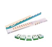 Mahjong Pushers - Clear Game Room Tile, Transparent Acrylic Modern Design, 44.7cm Length + 6.5cm Width, High Grade Polymer Scratch Resistant - For Family Gatherings & Club Events
