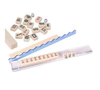 Mahjong Pushers - Clear Game Room Tile, Transparent Acrylic Modern Design, 44.7cm Length + 6.5cm Width, High Grade Polymer Scratch Resistant - For Family Gatherings & Club Events