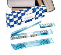 Mahjong Pushers,Tortoise Shell Style Acrylic Magnetic Tile Holder | Mahjong Pusher | for Home Game Travel Beginner Play Train Pool Table