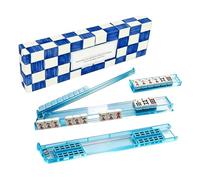 Mahjong Pushers,Tortoise Shell Style Acrylic Magnetic Tile Holder | Mahjong Tile Racks,for Home Game Travel Beginner Play Train Pool Table
