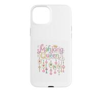 Mahjong Queen Cute Floral Crown Graphic Case for iPhone 15 Plus