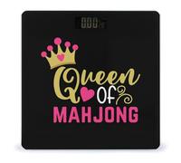 Mahjong Queen Digital Bathroom Scale for Body Weight LCD Display Tempered Glass Weighing Scales