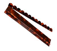 Mahjong Rack - Acrylic, Mahjong Tile Rack, Tile Holder | Magnetic Wave Pattern Racks With Push Rod Lightweight Game Accessory, Tortoiseshell Mah Jong Stand For Table Play Organizer