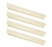 Mahjong Rack and Pusher - 4-piece Dominoes Game Stands | Majiang Tile Holder with Non-Slip Felt Base & Sliding Wall Mechanism for Home House, Travel, Club and Holiday Festive Occasions Gala