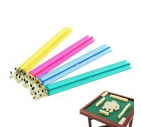Mahjong Rack | US Mahjong Tile Racks,Clear 18.5 Inch Game Accessories for Travel Table Scoring Experienced Player Beginner