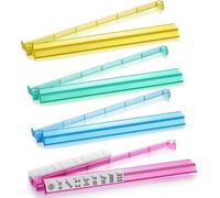 Mahjong Racks - Acrylic 47.5x3.3cm | Board Game Accessories with Integrated Pusher, Family Ģãme, Beginner, Youth, Child | Home Party, Bar, Carnival Fun Indoor Outdoor