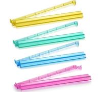 Mahjong Racks And Pushers - 4 Piece Clear Acrylic Set, American Mahjong Tile Holder, 18 Inch Professional Game Stand, Attached Swinging Wall Pusher, Standard Competition Rack Kit | For Women
