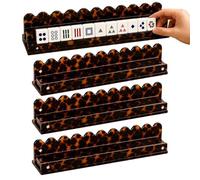 Mahjong Racks with Magnetic Pushers, Non-Slip Acrylic Stand with Magnetic Pushers | Acrylic Mahjong Racks | for Home Game Travel Table Party Summer Outdoor Activities Desk