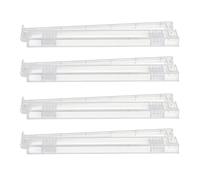 Mahjong Racks - with Pusher Acrylic Non-Slip Tray - 4-Piece American Mahjong Tile Racks,for Adults Beginners Game Night Home Daily Travel Club Party