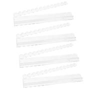 Mahjong Racks with Pushers - 20 Inch 4 Pieces Clear Acrylic Magnetic Tile Holders, Durable Mahjong Set Accessories | Smooth Game Play Design For Parties Competition Home Game Night Use