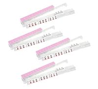 Mahjong Racks with Pushers - Clear Acrylic Portable Stand | 4-Piece American Game Accessories for Adults Player Beginners Night Home Travel Party, Professional Set, L-Rail