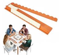 Mahjong Racks with Pushers, Wooden Mahjong Pushers with Groove, Ideal for Mexican Train, Dominoes and More Game Stands and Racks