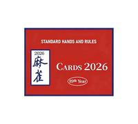 Mahjong Rule Cards - Portable Clear Printing Set, Sturdy Game Feature, With Easy Reference For Players, Board Game Accessory For Women Men Boys Girls Teens Family Friends