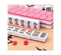 Mahjong Set 144 Pieces - Traditional Chinese Table Game for Indoor Entertainment, Family Fun, American Style - Perfect for Game Nights and Gatherings
