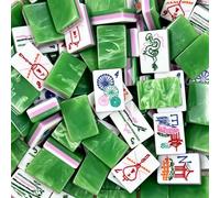 Mahjong Set,160 Pcs 4-Layer Acrylic Engraved Tiles Mahjong Tiles Set