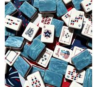 Mahjong Set,160 Pcs 4-Layer Acrylic Engraved Tiles Mahjong Tiles Set