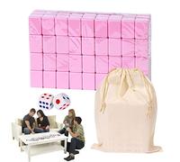 Mahjong Sets, Chinese Mahjong Game Set Full Size, Chinese Traditional Board Game With146 Melamine Resin Mahjong Tiles And Large Storage Bag, Portable Table Games For Family Leisure Time -Green