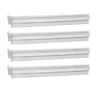 Mahjong Shelves with Sliders Acrylic Mahjong Stones Holder, 4 Pieces Acrylic Mah Jongg Holder for Adults, Play Accessories for the Desk