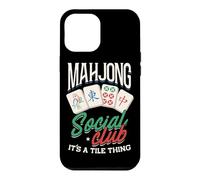 Mahjong Social Club, Tile Game Player, Mah Jong Case for iPhone 12 Pro Max