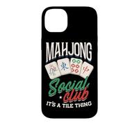 Mahjong Social Club, Tile Game Player, Mah Jong Case for iPhone 14 Plus
