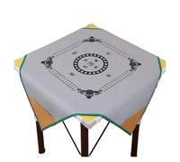 Mahjong Soft Padded Household Silence Mat Table Cloth, Board Game Mah-Jong PU Leather Reduce The Noise Mahjong Mat(Grey)