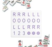 Mahjong Solitaire Board Game | Tiles Set | Portable Training Board for Mahjong Lovers, Beginners and Families Travelling Home Birthday Parties Outdoor Entertainment