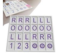 Mahjong Solo Practice Board - 3D Printed Training Tool for American Mahjong | Lightweight Portable Strategy Aid with 24 Slots | Tile Practice Board for Solo Players (#E)