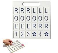 Mahjong Solo Practice Board Training Tool American Mahjong Strategy Aid Mah Jongg Accessories and Gifts for Women and Mom (Blue)