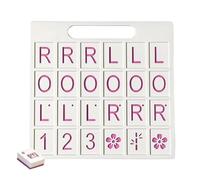 Mahjong Solo Training Table 24 Slots Portable Lightweight American Style Single Player Training Tray for Travel Home Garden Patio Holiday Camping Party Evening