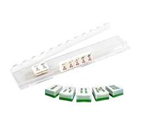 Mahjong Stand With Pushers - Complete Set Non-slip Acrylic with Sculpted | Mahjong Stand with Magnetic Pusher for Travel, Game Evenings, Parties, Club, Family Gatherings, Seniorc