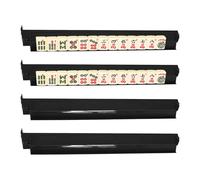 Mahjong Stone Tray with Slider 4 Piece Domino Game Stand | Tile tray and sliding aid for home, house party, travel, club, holidays